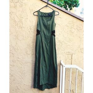 Olive green 🌿 cut out maxi dress
